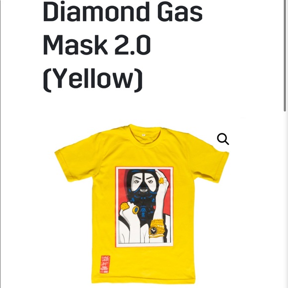 Lady diamond gas mask tee - Picture 1 of 2